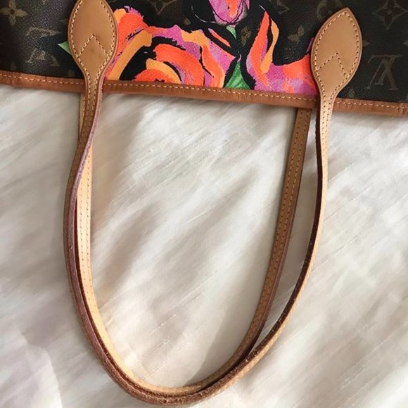 100% AUTHENTIC LTD EDITION LOUIS VUITTON MONOGRAM NEVERFULL ROSES MM - Picture 15 of 16